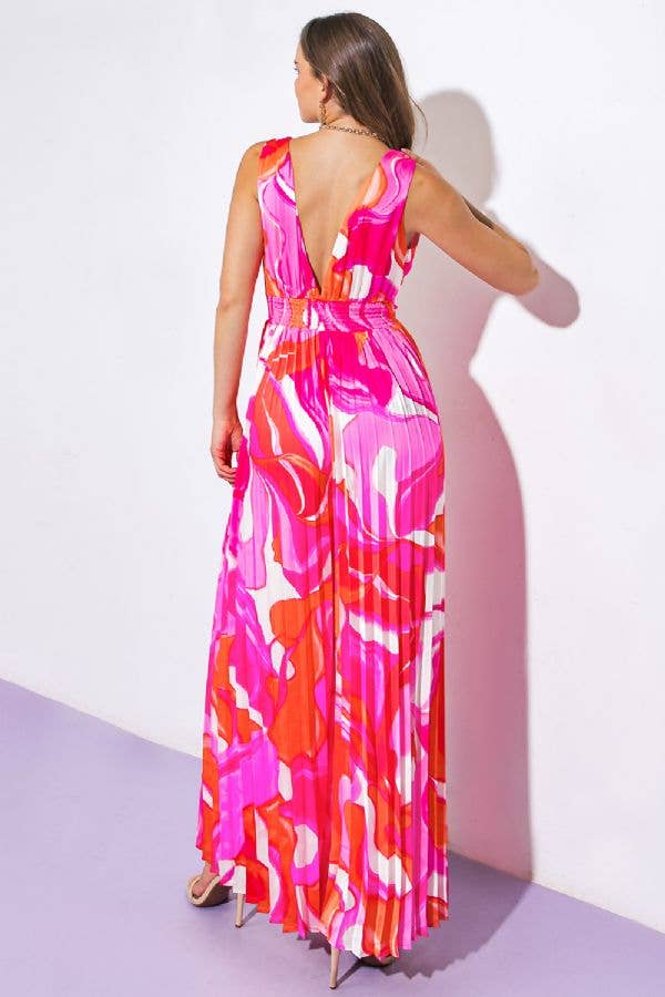 A printed woven jumpsuit - IP8406