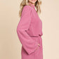 CWR1863L-Mock Neck Bell Sleeve Romper