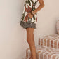 Polka Dot Strapless Shorts Set