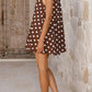 Polka Dot Sleeveless A-Line Dress