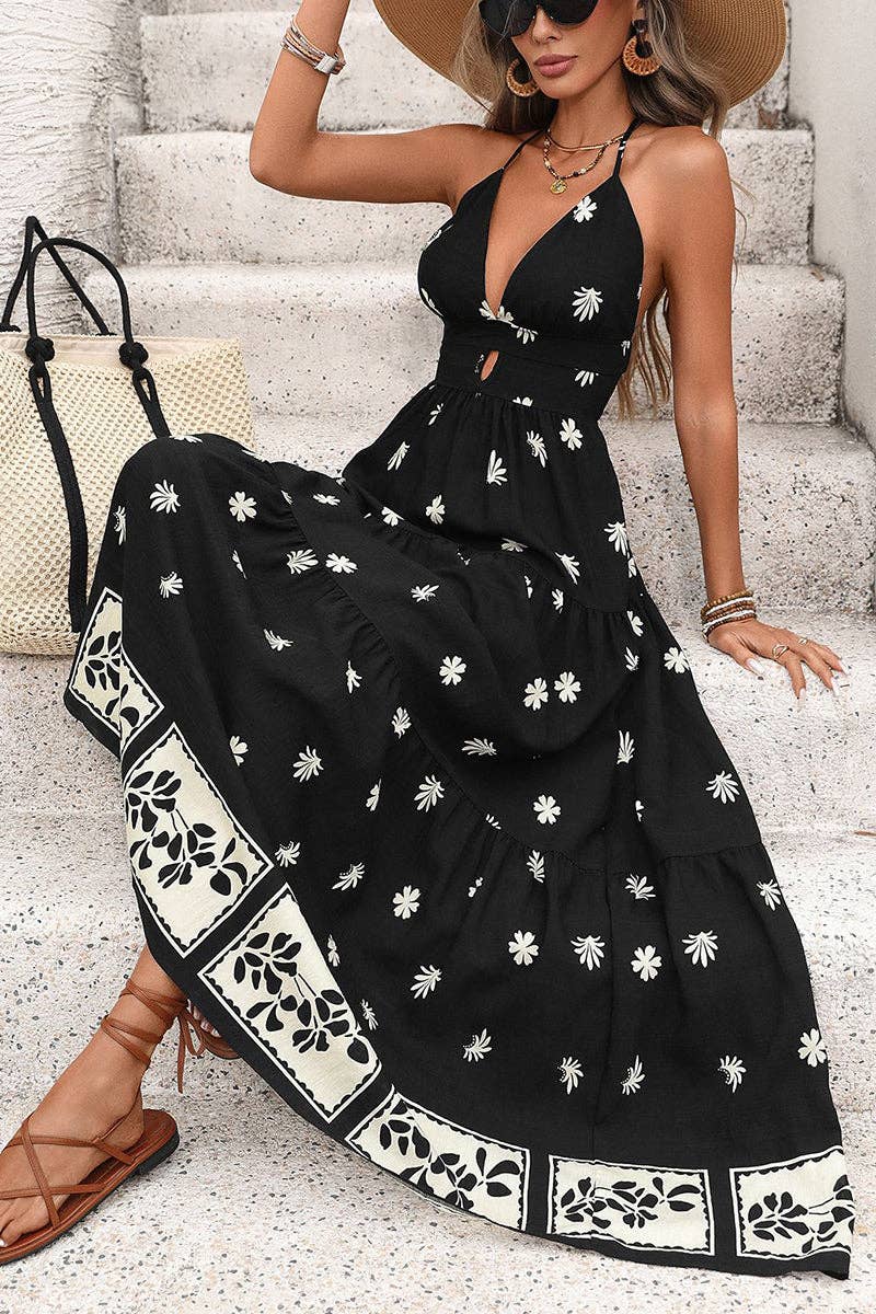 Floral Print Maxi Dress