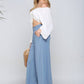 Smocked WAIST BEND GAUCHO PANTS