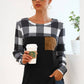 Cozy Chic Plaid Patchwork Top