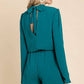 CWR1863L-Mock Neck Bell Sleeve Romper
