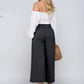 Smocked WAIST BEND GAUCHO PANTS