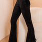 Faux Suede Fringe Leg and Back Bell Bottom / BIO62007