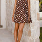 Polka Dot Sleeveless A-Line Dress