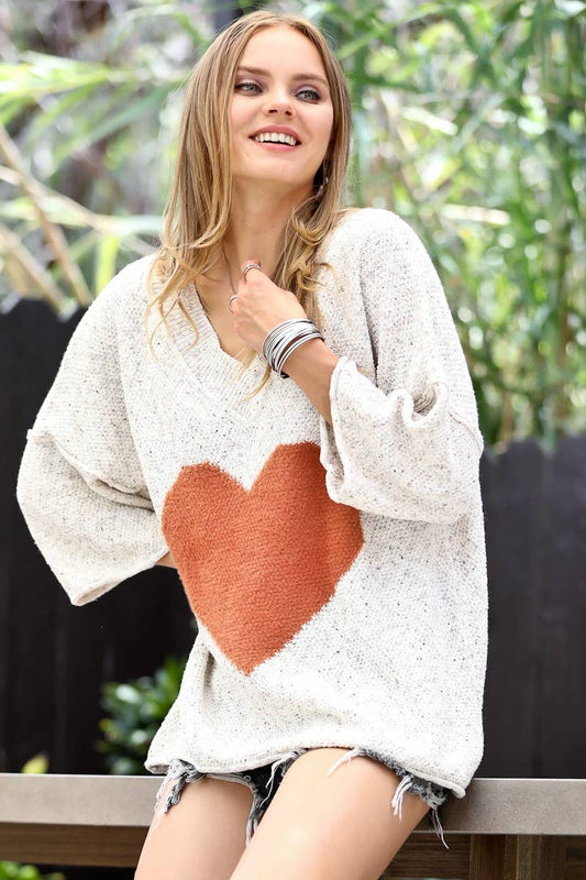 Valentine Heart Oversized Sweater