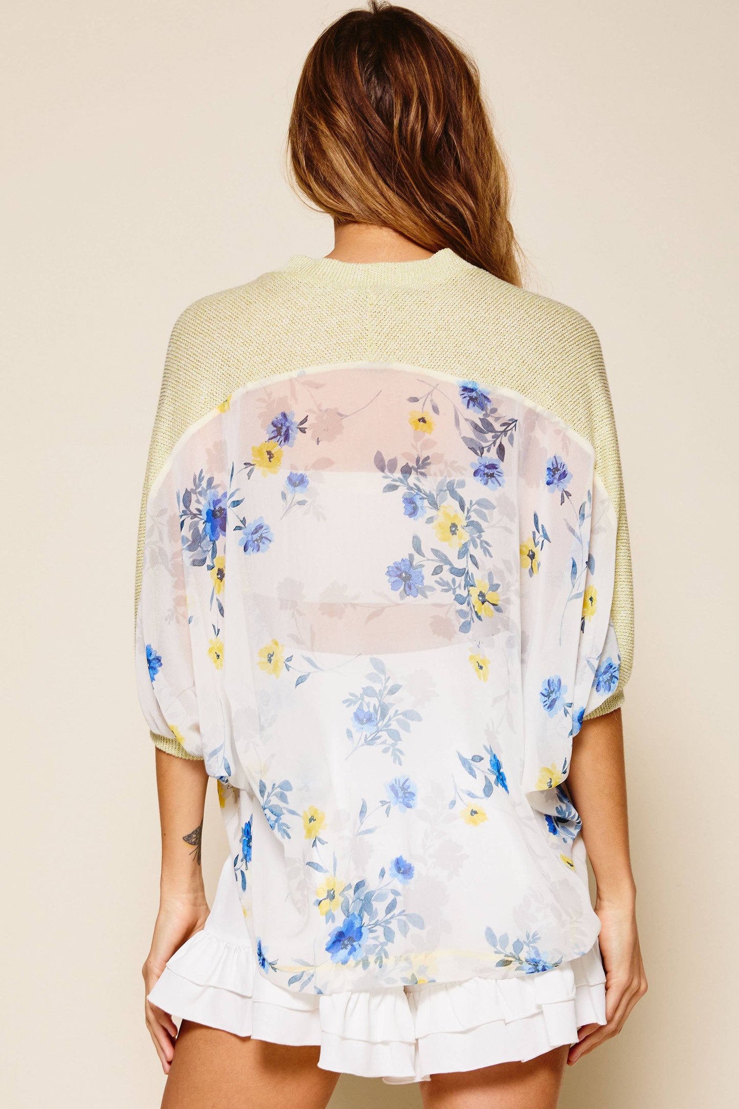 Crew Neck floral pullover