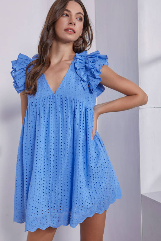 Blue Romper Dress